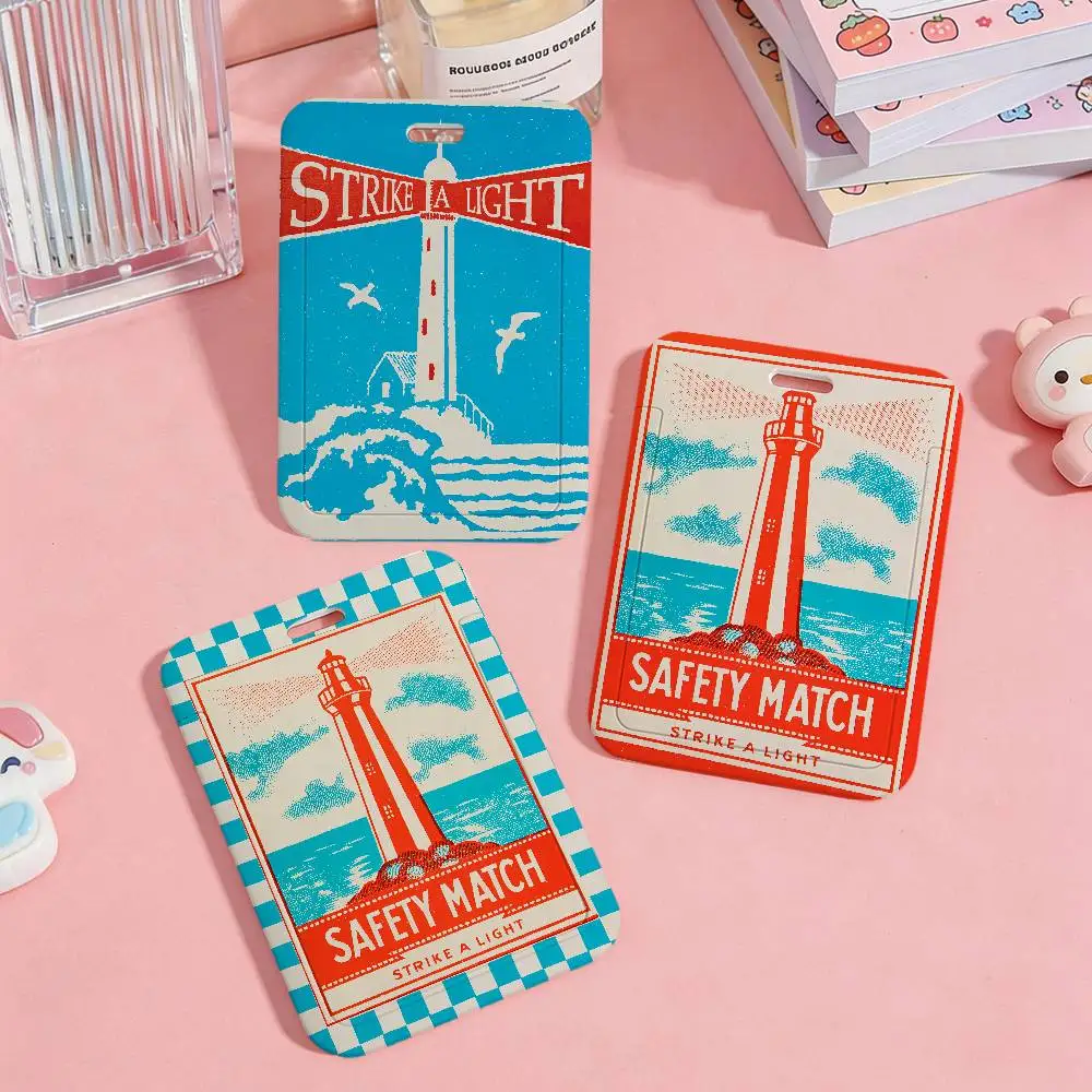

stamp building Card Holder Campus Student Card Work Permit Bank Card Bus Card Plastic Card Cover