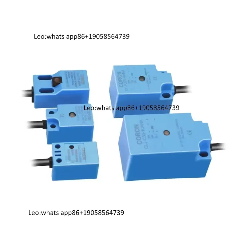 Capteur de proximité inductif de type standard série CLJ-C, forme prismatique, NPN/PNP, normalement ouvert/fermé, avec fil de connexion