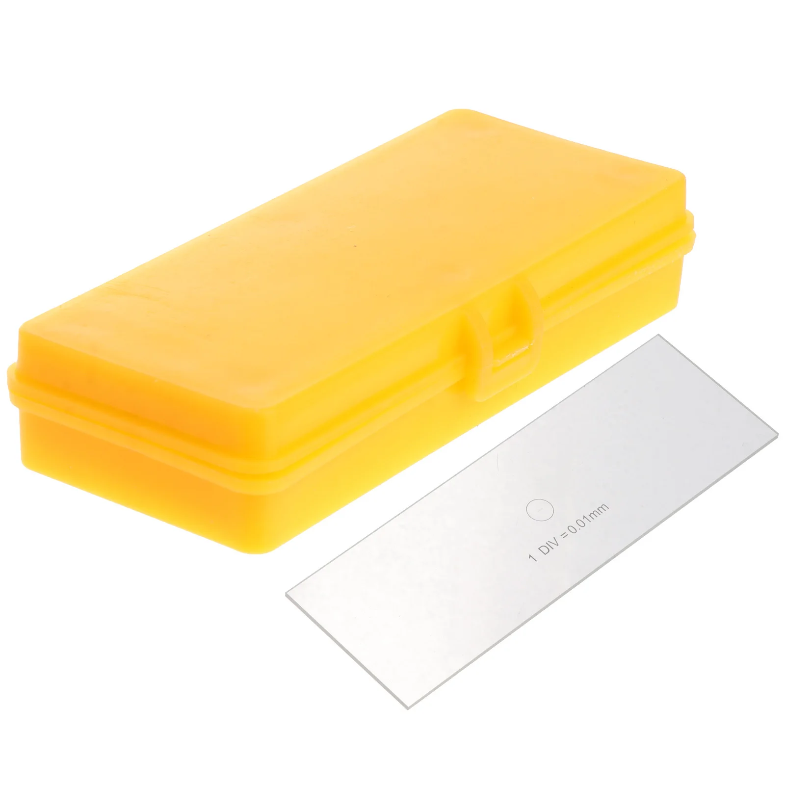 Durable Microscope Calibration Slide Micrometer High-Grade Glass Practical Accurate Calibration Ruler for Microscope Measurement