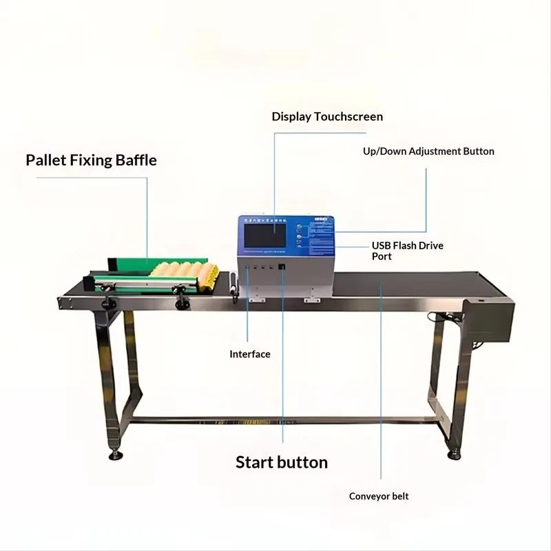 Factory Direct Sale Swift Operation Egg Coding Device High-Speed Egg Logo Stamping Machine