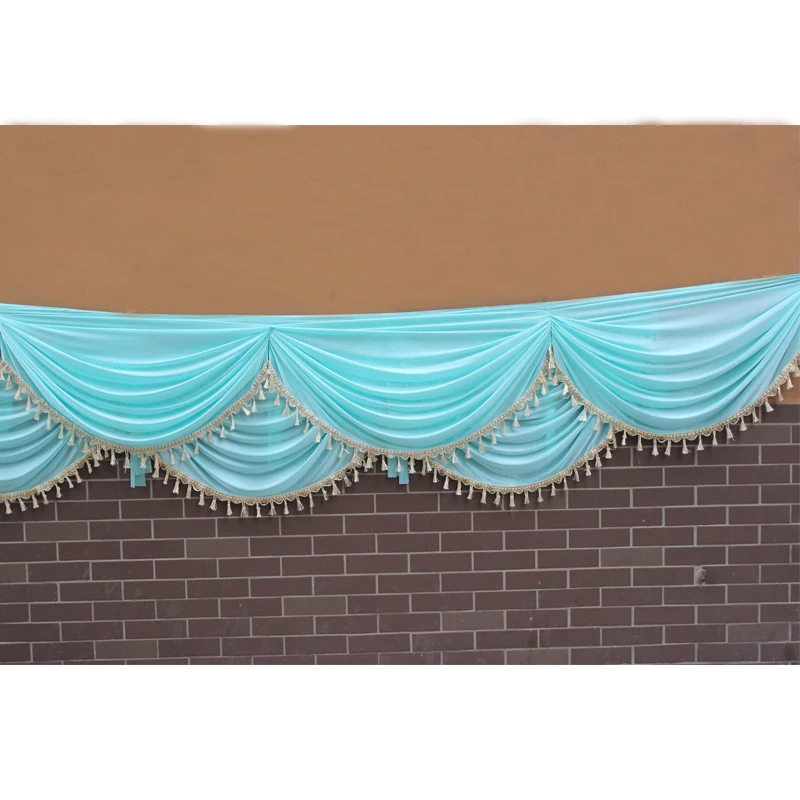 3/6M Faux Silk Swag Drape For Wedding Backdrop Curtain Stage Background Birthday Decoration Xmas Event Party Supplies Wholesale