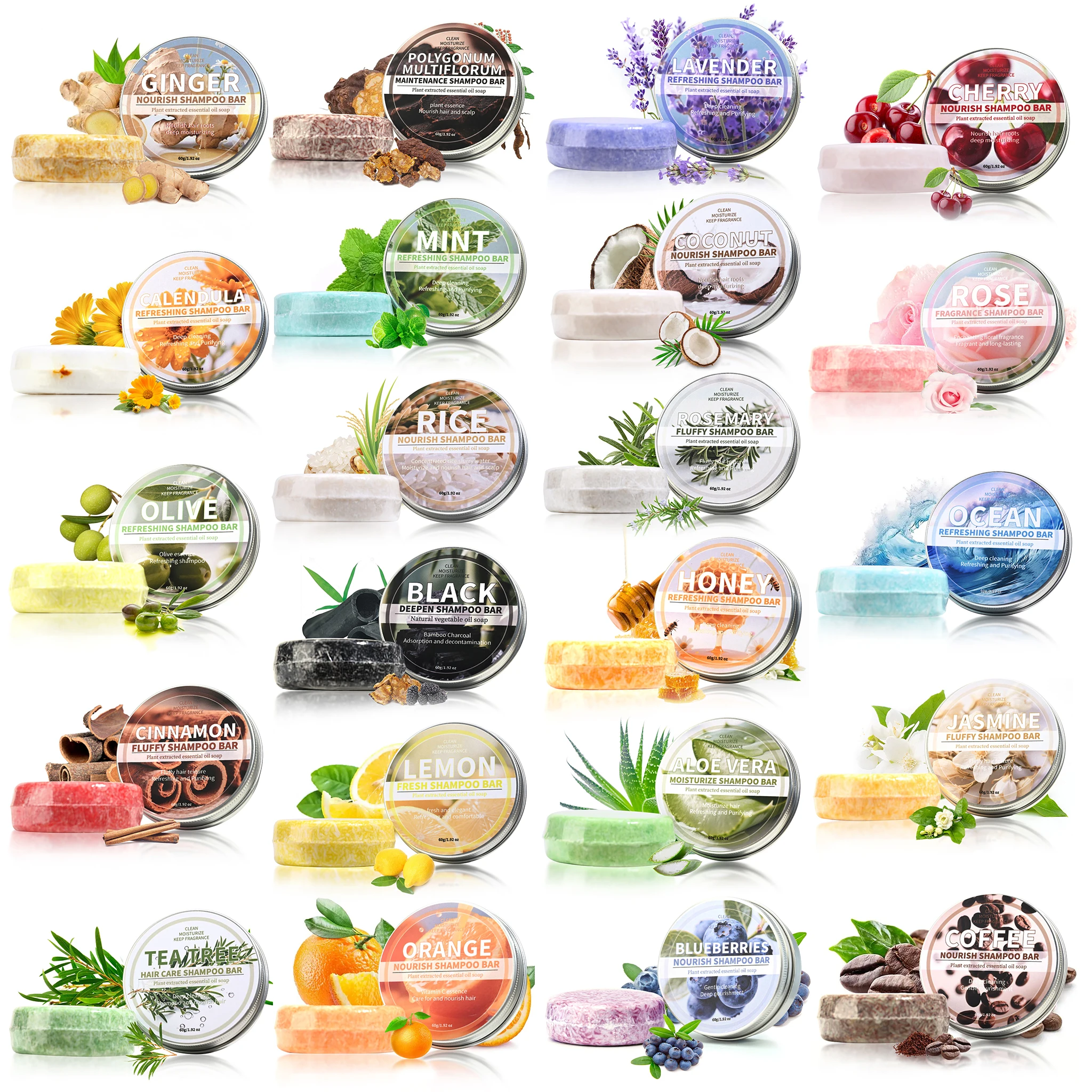 Rosemary Essential Oil Shampoo, Plant Extract Essence Moisturizing and Nourishing Deep Cleansing Hand Soap, Soft Shampoo and Hair Care