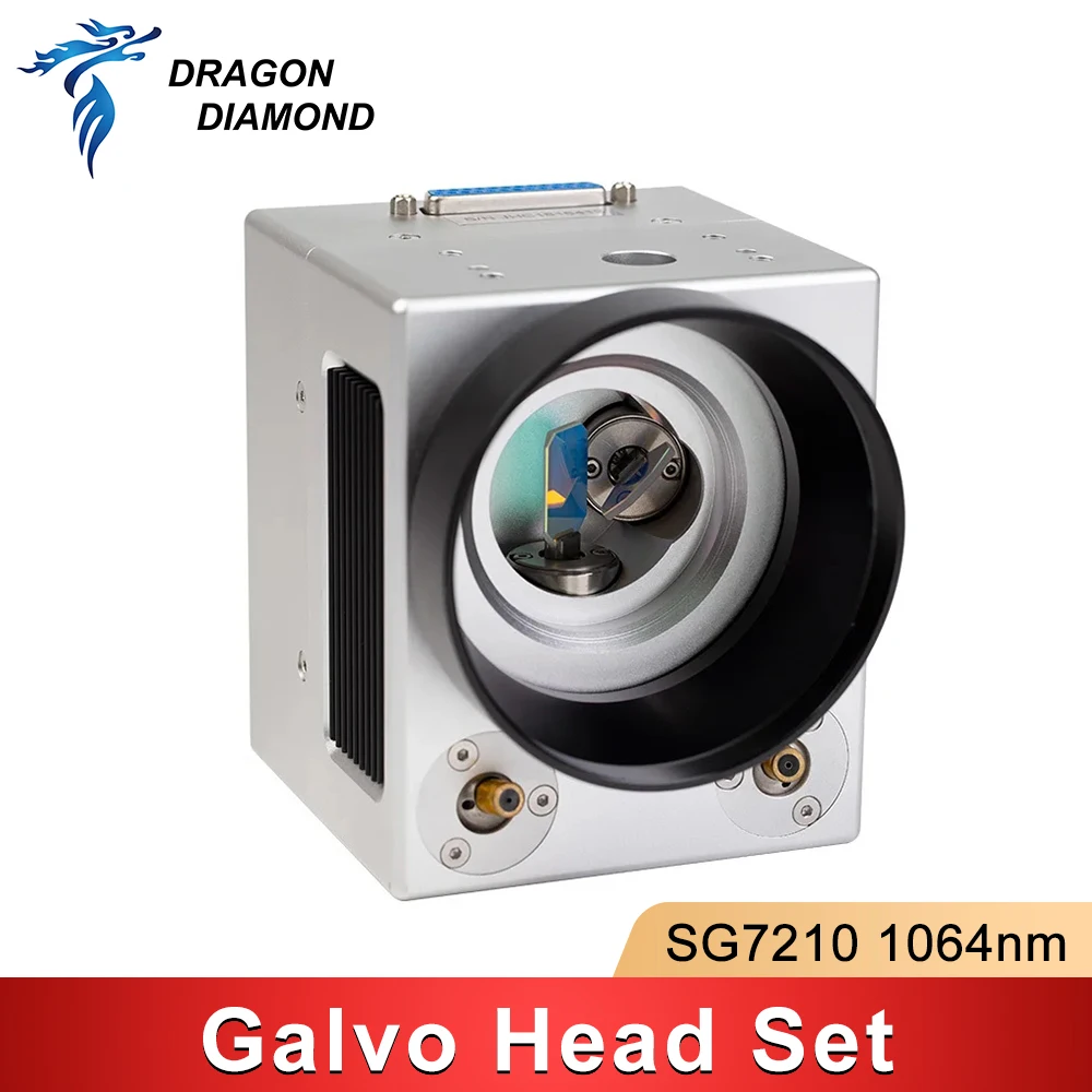 

Fiber Laser Scanning Galvo Head SG7210 1064nm With Double Red Pointer Input Aperture 10mm Scanner Power Supply Set