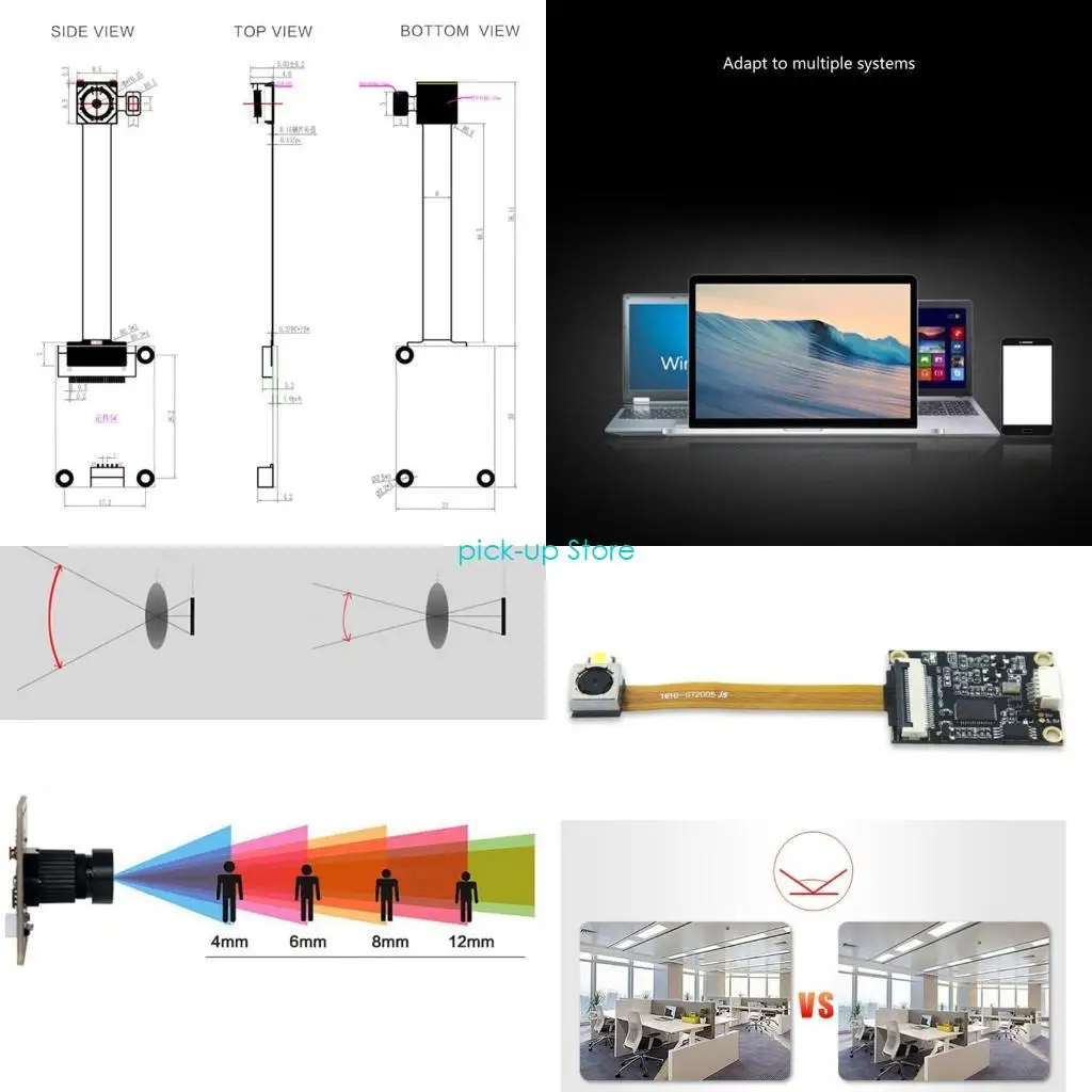 

Q5WA GT2005 Images USB Camera Module 2MP MJPG/YUY2 Webcam Board FreeDriver