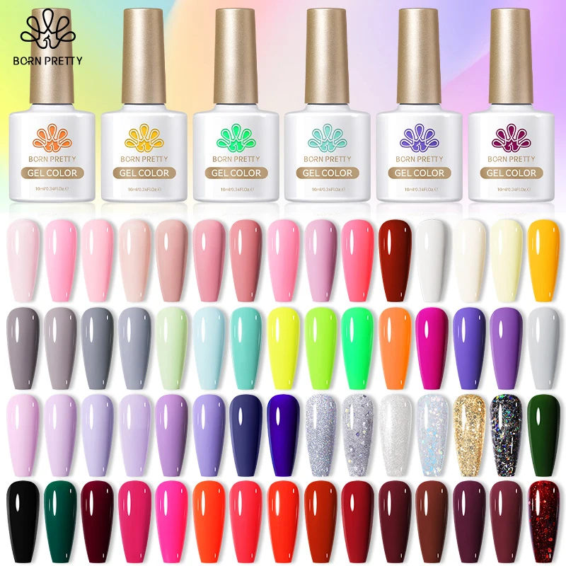 BORN PRETTY 10ml Nail Gel Polish Varnis Semi Permanent Soak off UV LED Nail Gel Full Coverage Nail Gel Varnish for Nails DIY