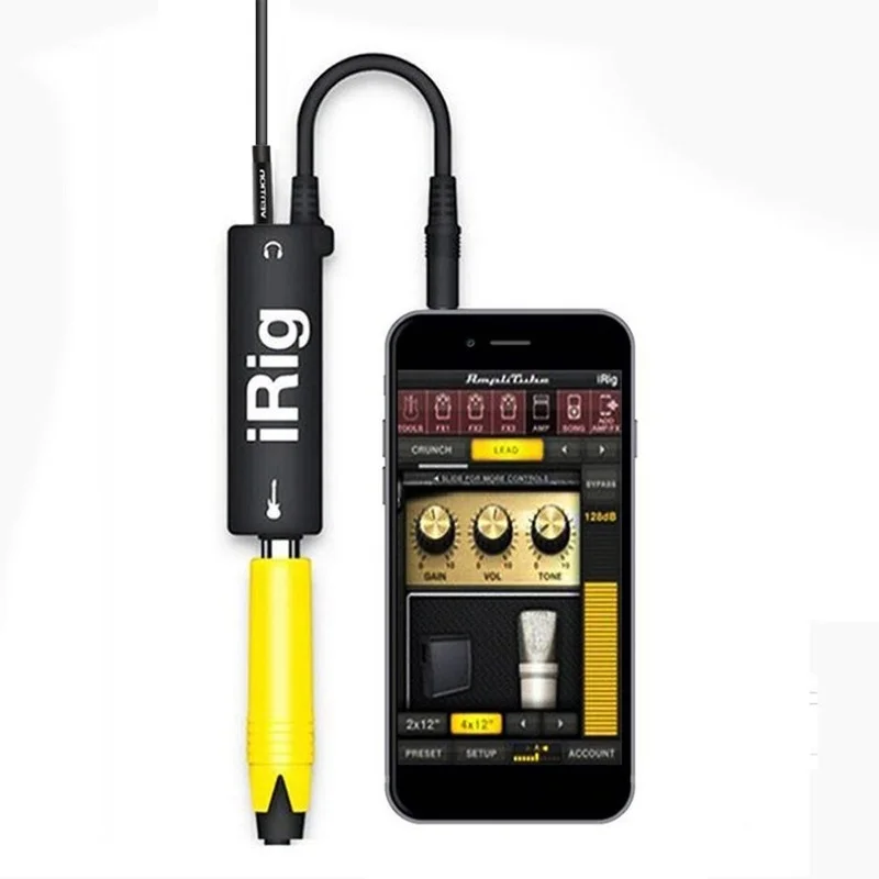 1 Pcs  Irig Mobile Effects Guitar Effects Move Guitar Effects Replace Guitars with New Phone Guitar Interface Converters