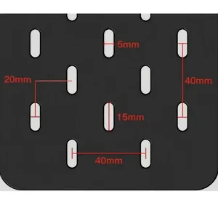 Vertical Hole Pegboard Storage No Drill Mount Side Desk Organizer for Tools image 6