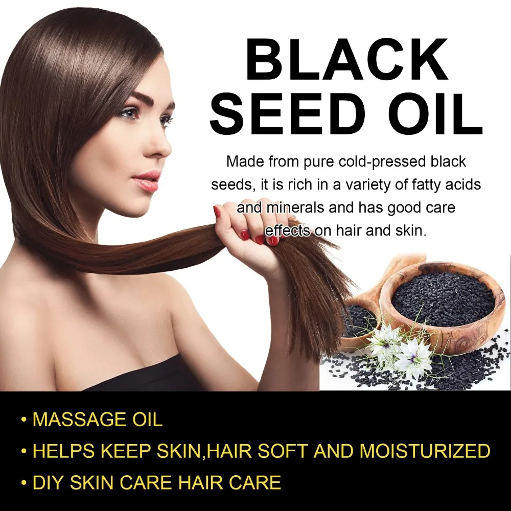 Black Seed Oil Serum Improve dry and frizzy nourish and repair damaged hair anti-hair loss dense hair serum