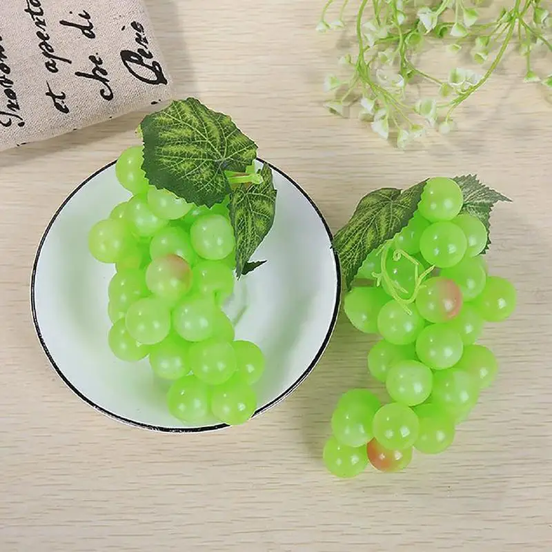 Artificial Fruit Grape Simulated Grape Bunches Lifelike Fake Fruits Plastic Fake Fruit Decorations For Wedding Party Supplies