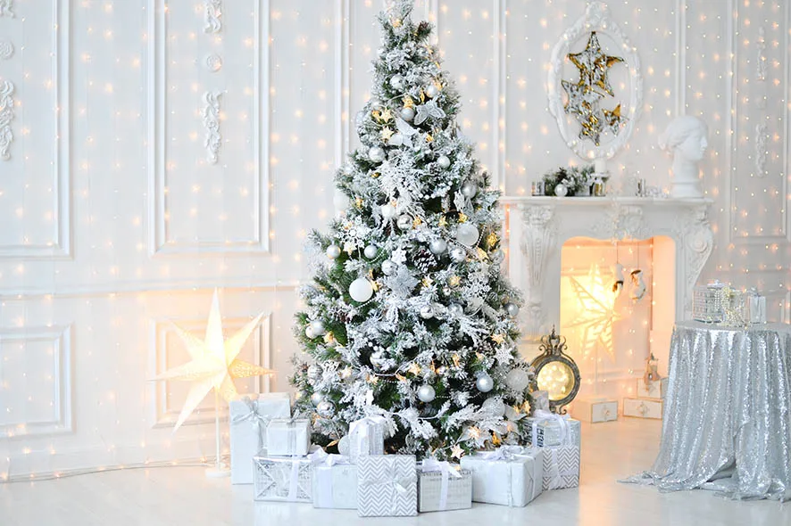 Fondos de Navidad para fotografía, decoración Interior de árboles, retrato familiar, muñeco de nieve, estudio, pancarta