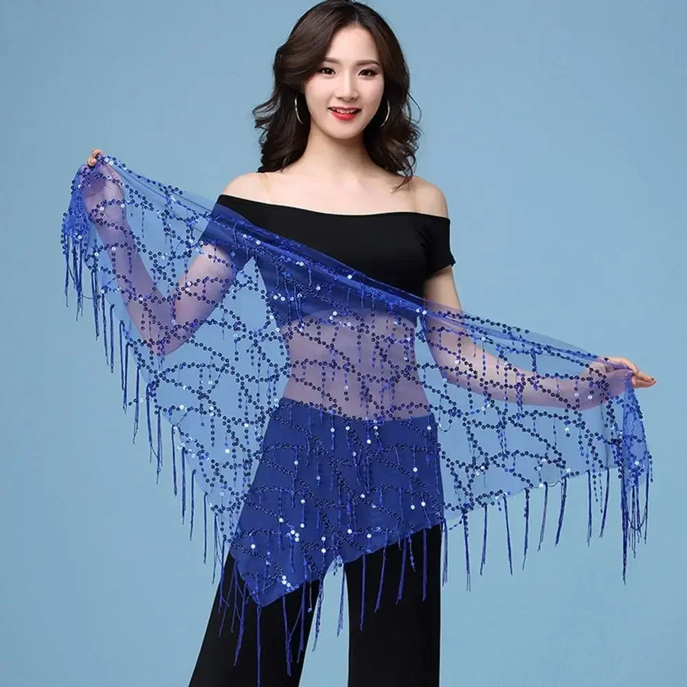 موضة مثير حزام الرقص الشرقي ازياء الترتر شرابة الرقص الشرقي وشاح الورك للنساء تايلاند/الهند/تنورة رقص عربية حزام خصر