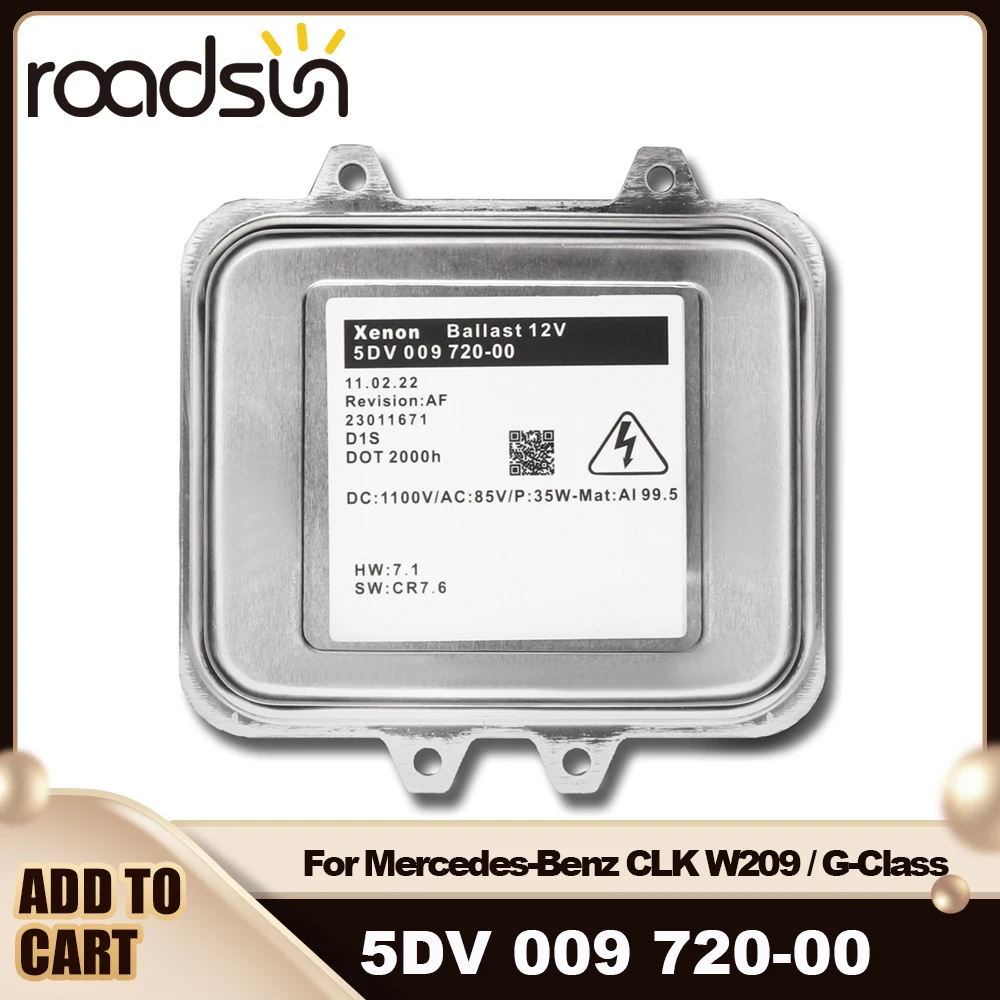 

5DV009720-00 Xenon HID 35W D1S Ballast Control Module 5DV00972000 5DV 009 720-00 For Mercedes-Benz CLK W209 / G-Class G55 G550