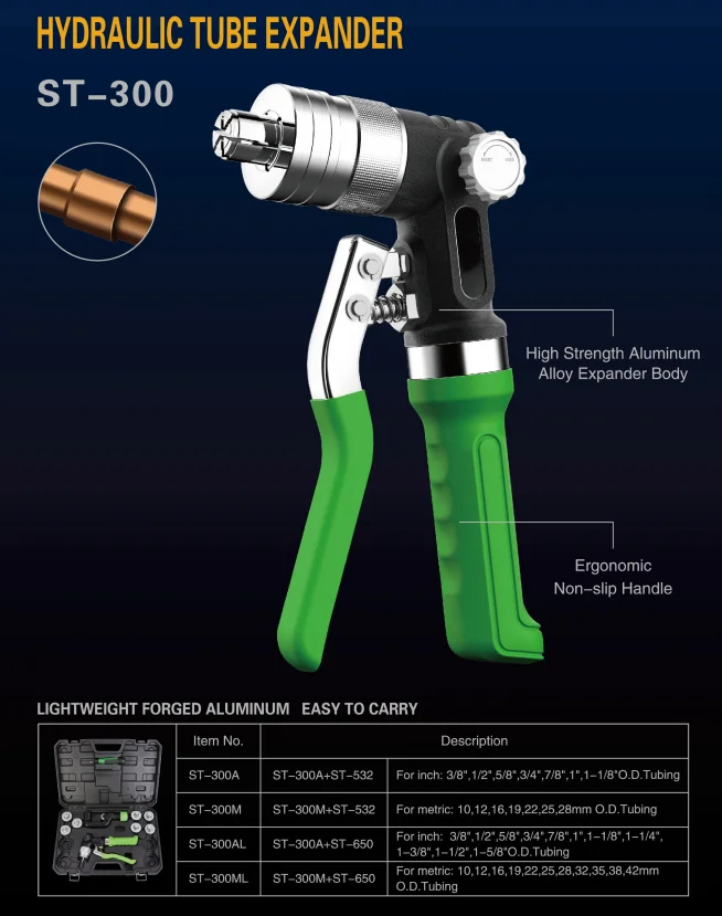 Refrigeration tools kit ST-300ML High Quality Tube Expander Tool Set For Sale