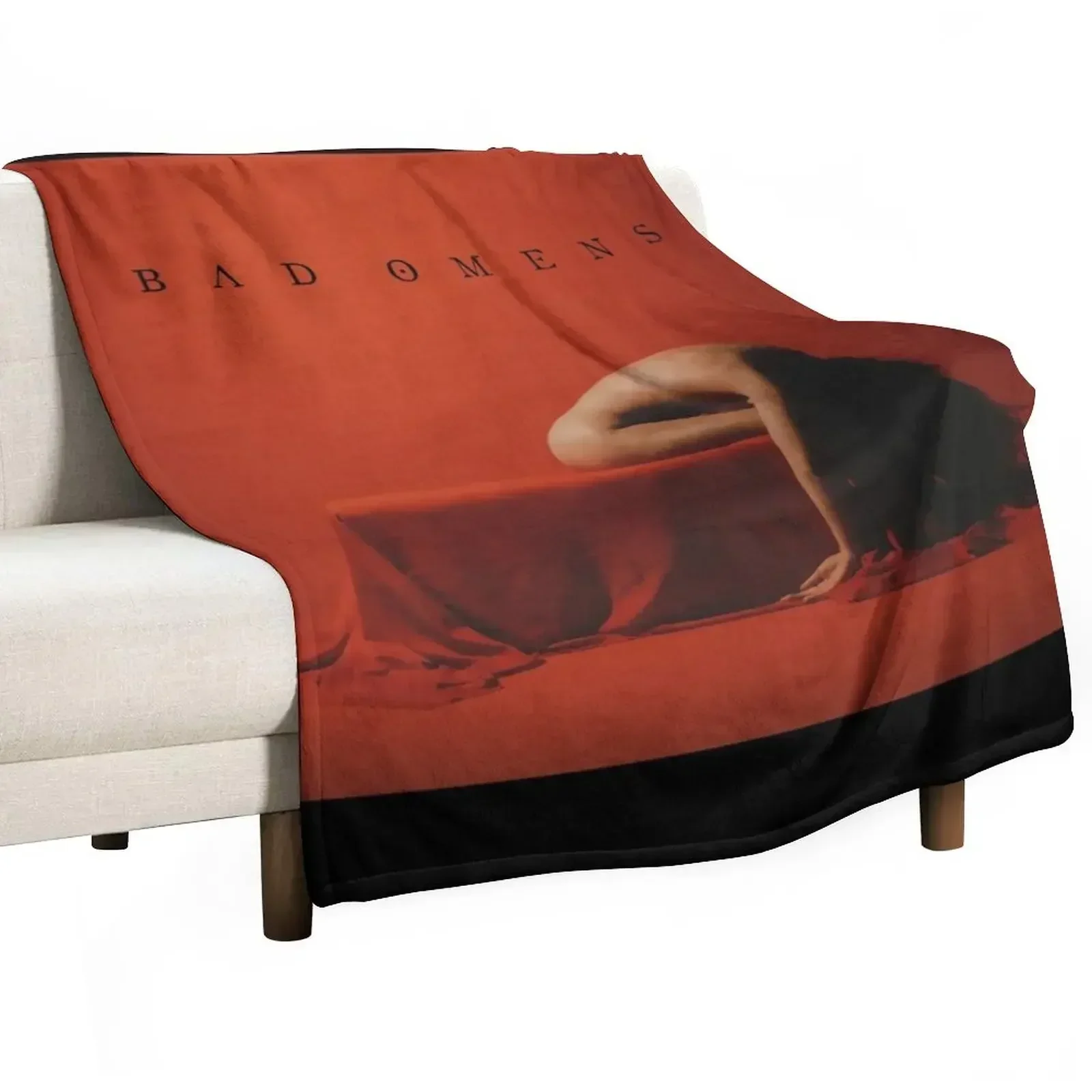 

Bad Omens the death of peace of mind with text Throw Blanket Loose Bed Fashionable Heavy Blankets