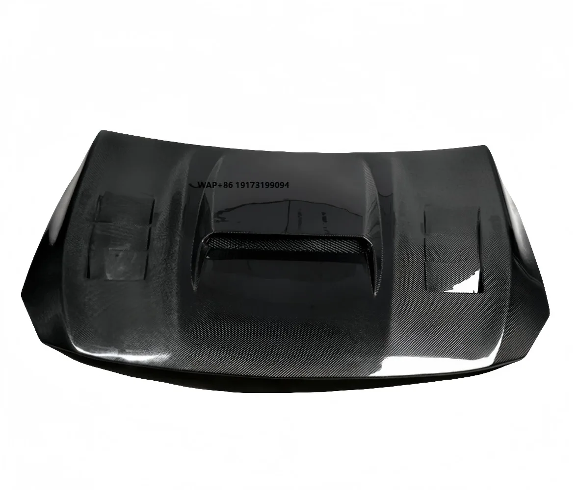

Stylish Modification Carbon Fiber Engine Hood GLA V New Bilateral Porous Honeycomb Design Black Screw-On Bolts