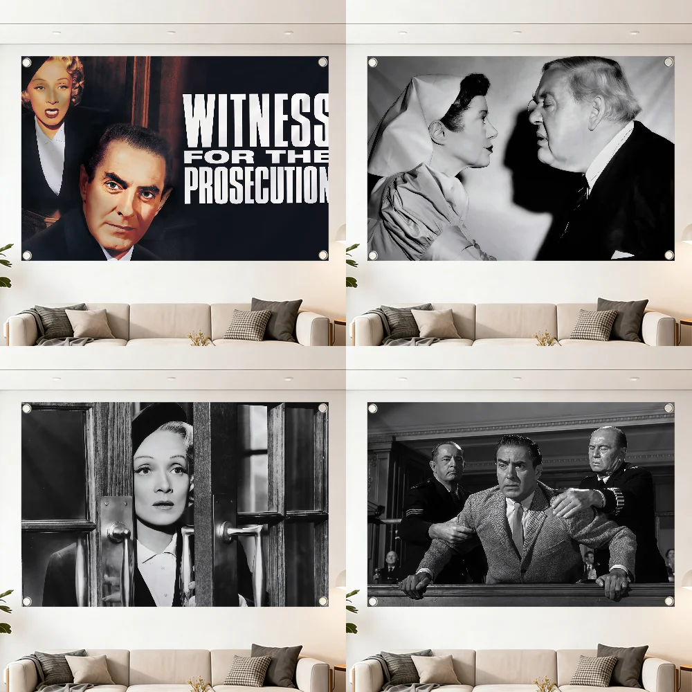 Witness for the Prosecution flag Decoration Outdoor Picnic Party Art Hanging Home Camping Party Banner Best sellers