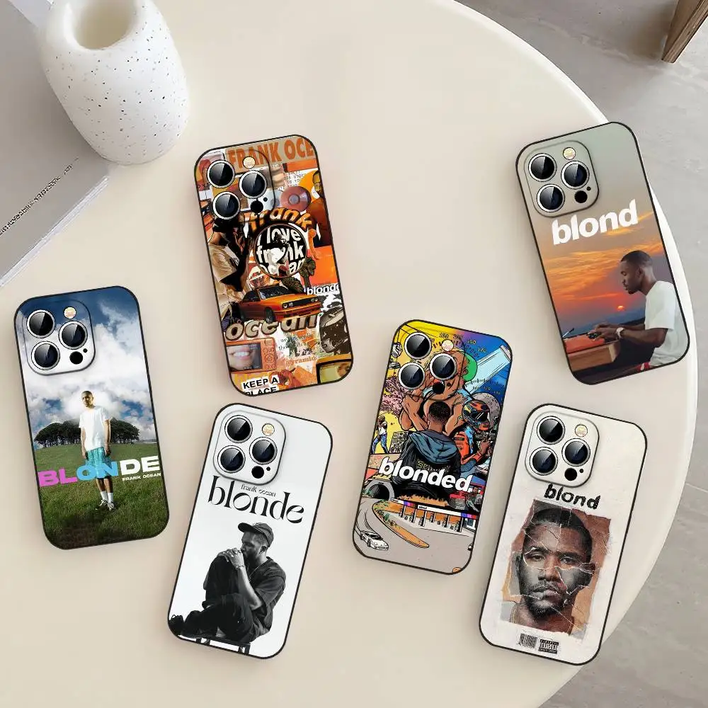 حافظة هاتف F-Frank Singer Ocean Blonde حافظة هاتف ناعمة من مادة البولي يوريثان الحراري صديقة للبشرة لهاتف آيفون 17/16/15/14/13/12/11 PRO، MAX، PLUS، Mini #1