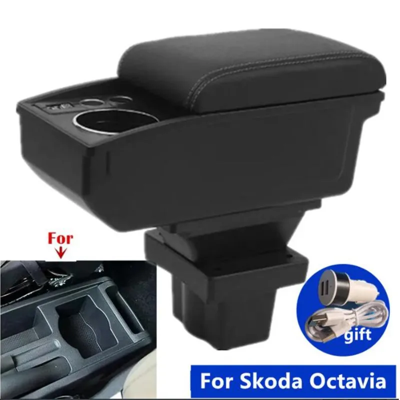 

Для Skoda Octavia подлокотник для Skoda Yeti Mk2 2005-2012 автомобильный подлокотник ящик для хранения подстаканник специальный модернизированный автомобильные аксессуары