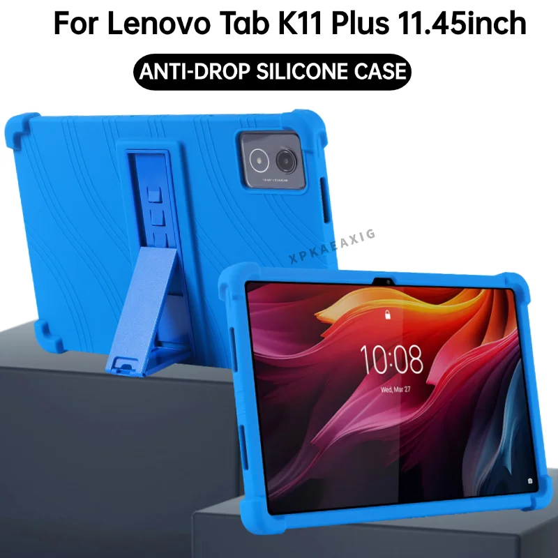 For Lenovo Tab K11 Plus Cover 11.45 TB352FC TB35XC XU Funda with 4 Shockproof Airbags Safety Soft Silicon Stand Protective Shell