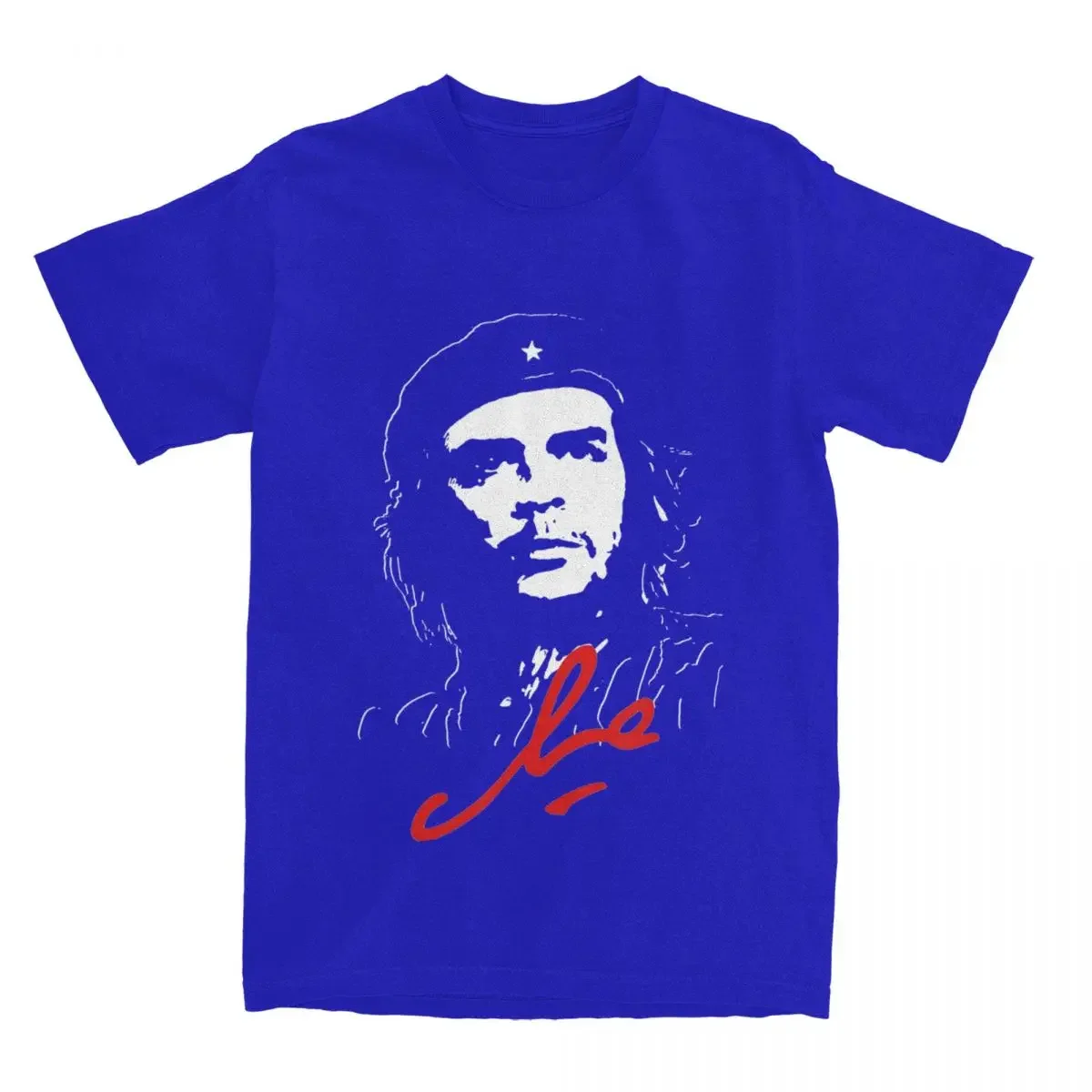 Retro Political Revolution Cuba Cotton Top Tees  Summer Short Sleeve T Shirt O-Neck Tee Shirt Plus Size Men Che Guevara T-Shirts