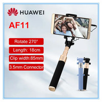 New Huawei AF11 Selfie Stick 3.5mm Connector Tripod Selfie Stick 270° Rotation Phone Stand Holder for ISO Android Length 18cm