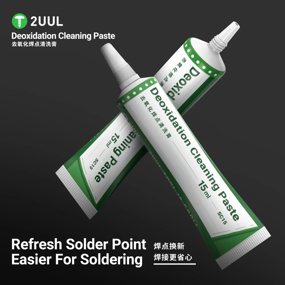 2UUL SC15 Deoxidation Solder Joint Cleaning Paste is Suitable For Motherboard CPU Cleaning Without Residue