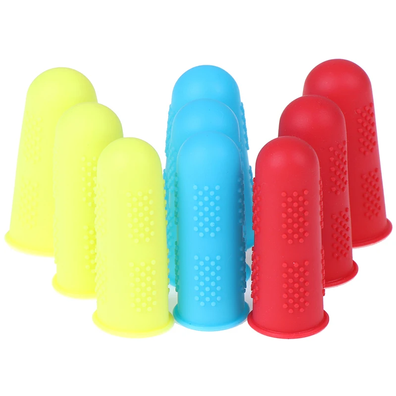 3pcs/set Silicone Finger Protector Sleeve Cover Anti-slip Fingers Cover