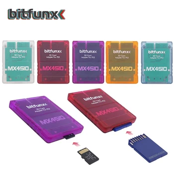 מתאם כרטיס BitFunx MX4SIO SIO2SD TF/SD תוכנה כרטיס משחק עבור קונסולות משחק PS2 קונסולות וידאו