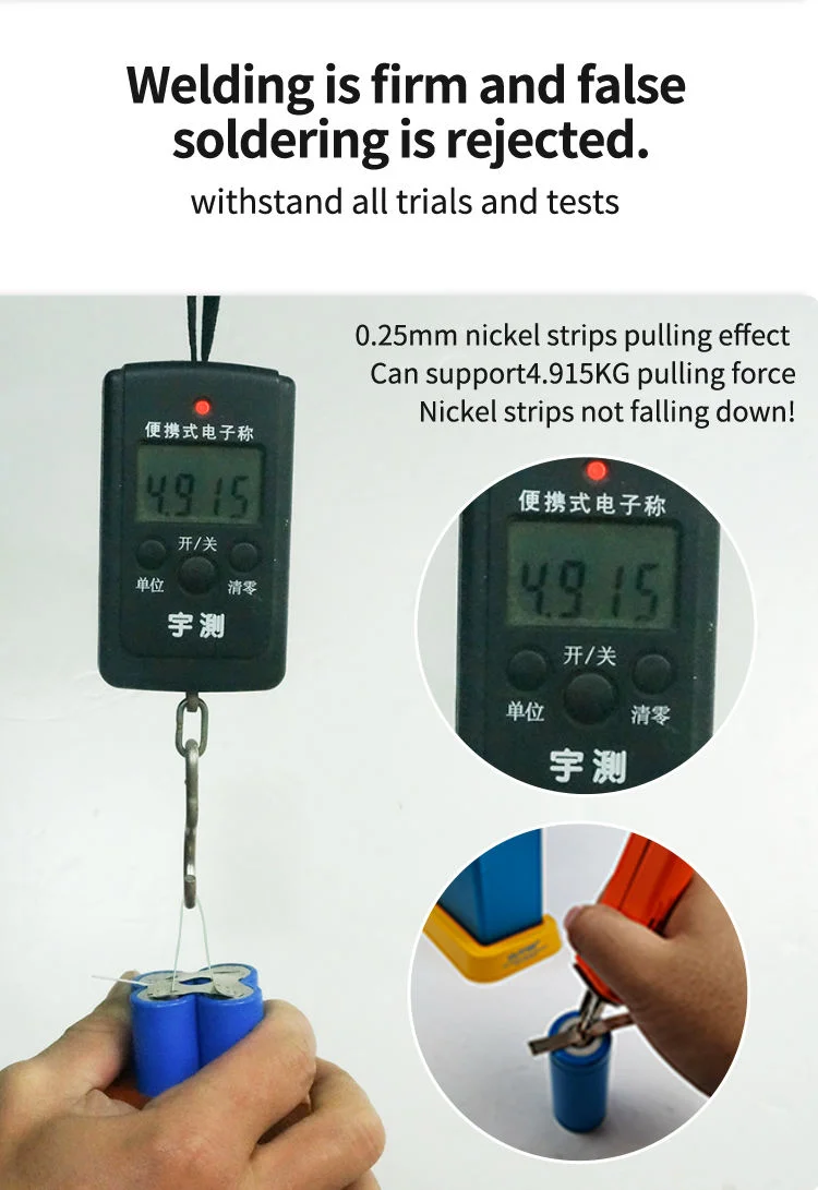 GLITTER 801M 11,6KW Punktschweißgerät mit 70BN-Schweißstift für 18650 21700 26650 32650 Batterie kann die Batteriekapazität des Schweißgeräts testen