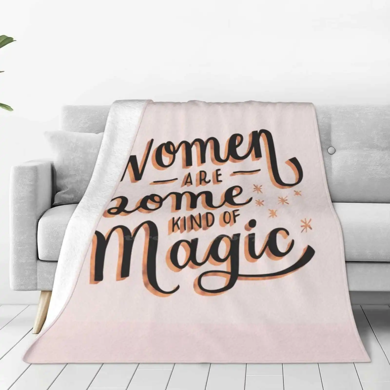 Women Are Some Kind Of Magic-The Princess Saves Herself In This One Creative Design Comfortable Warm Flannel Blanket Books