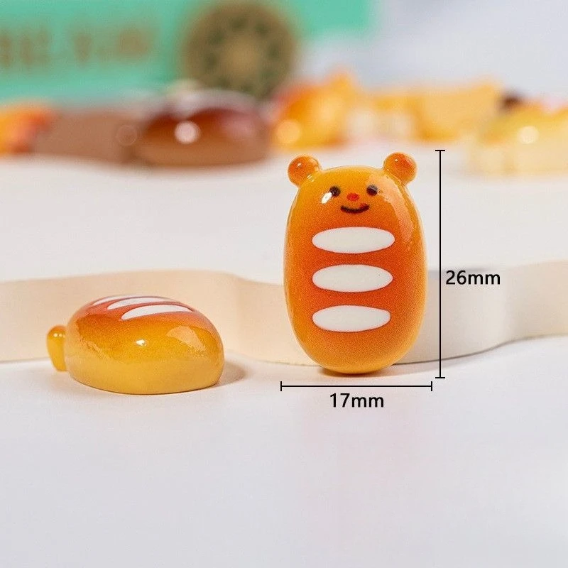 6Pcs Cute Cartoon Bear Bread Fridge Magnets Set Kawaii Toast Animal Magnetic Stickers Kawaii DIY Embellishments Ideal Gift