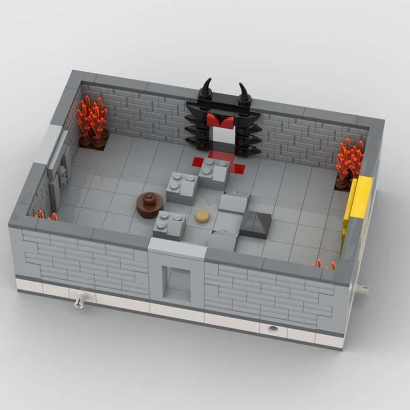 418pcs MOC Modular Basement room 1 Isaaces Modular Buildings Assemble Building Blocks Christmas Gift Educational