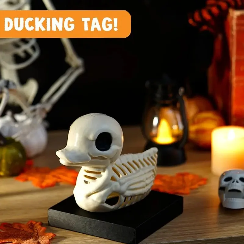 Halloween Skelett Ente Skelett Modell Party Dekoration Statue Schädel Halloween Horror Ornament Kleine Ornamente