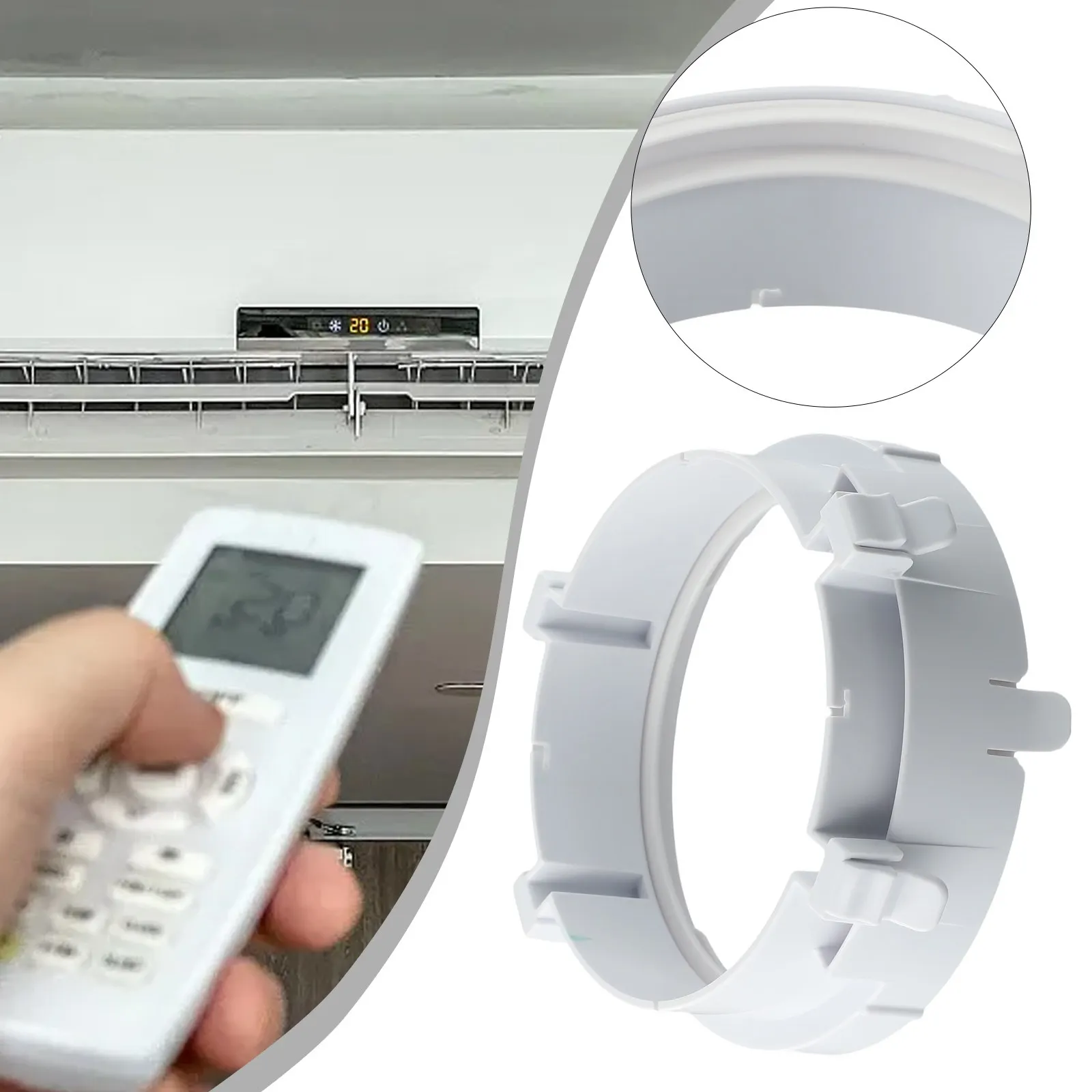 1PC Portable Air Conditioner W Connector Kit For Exhaust Hose Duct Pipe Interface Tube Connector For Window Vent Parts