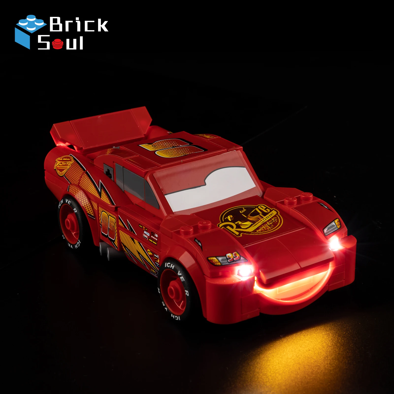 Kit luce a led per Lego Lightning Mcqueen 77255 Modello Giocattoli fai da te Set Blocchi di costruzione non inclusi