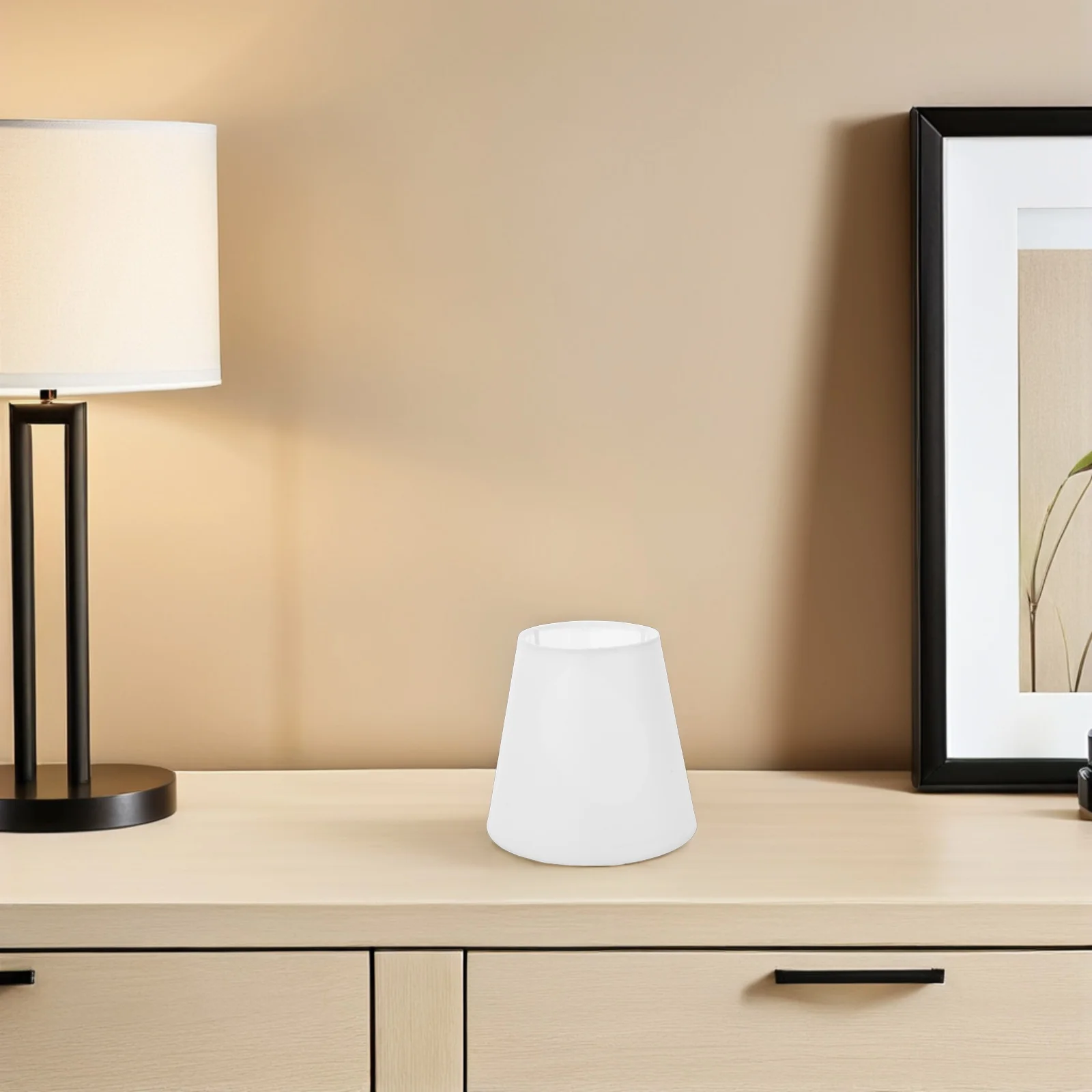 

Fabric Lamp Shade: Modern E14 White Light Shades For Bedside Desk Lamps Replacement Covers Bedroom Living Room Lighting