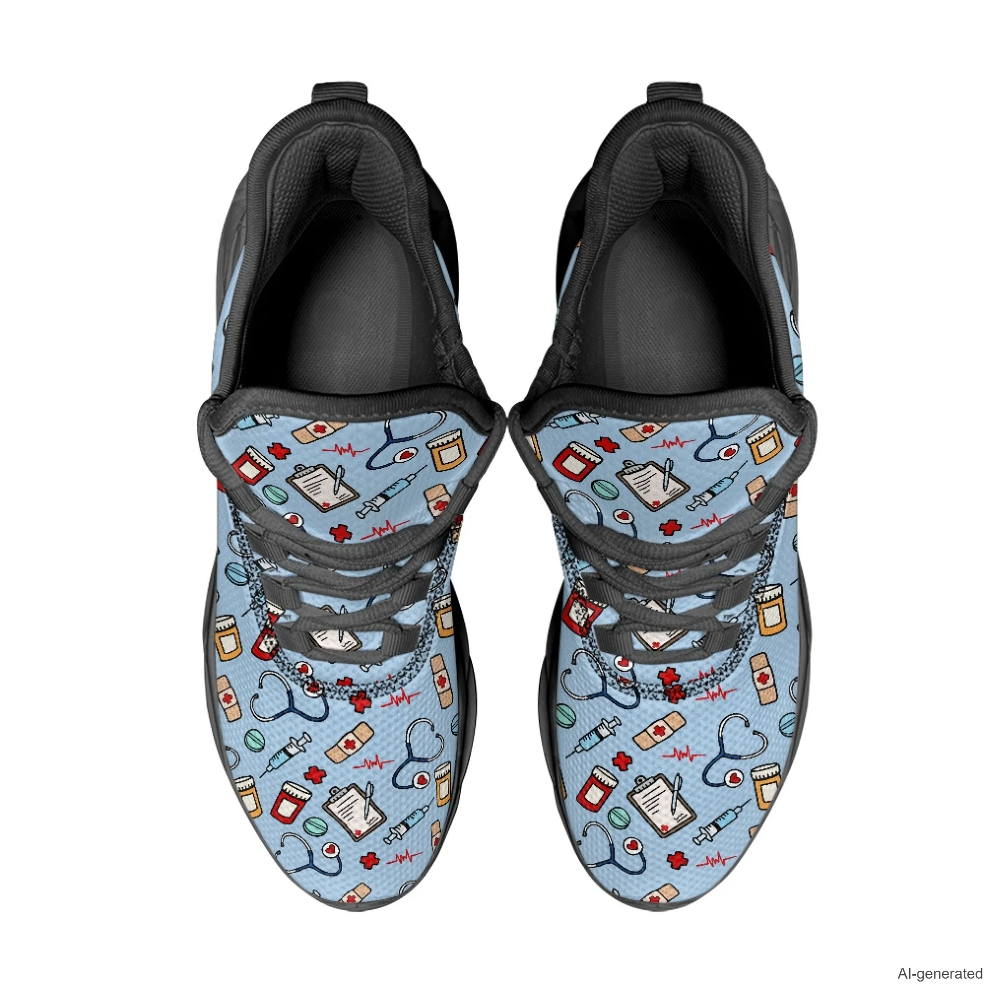 XIXIRIMIDO Max Soul Shoes Medical Pattern Print Running Shoes for Men Casual Fashion Women Snakers Walking Shoes 35-48