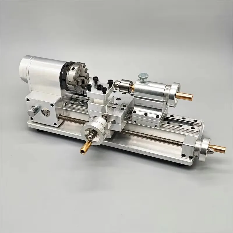 DIY Mini Lathe Metal Small Desktop Machinist Model Scientific Experiment Engineering Equipment 36x21x12cm Exquisite