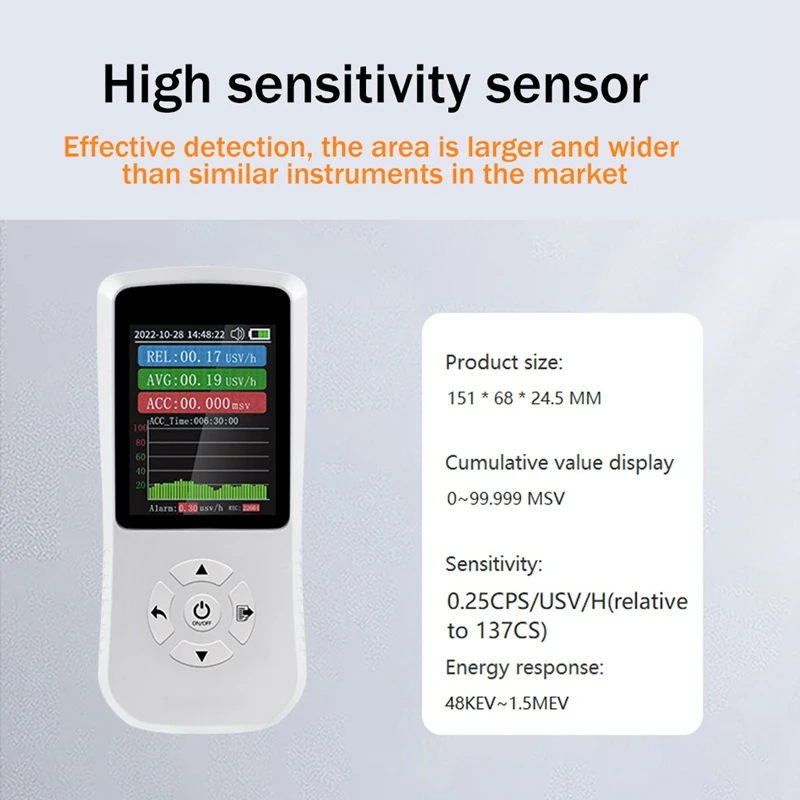 Geiger Counter Nuclear Radiation Detector Radioactive Tester X-Ray Γ-Ray Β-Ray Radioactivity Tester FY-202