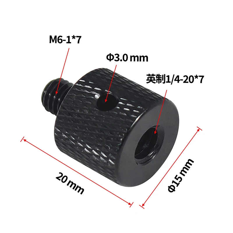 1/4 "-20 3/8-16 M6 M5 M8 M10 Stecker auf Buchse Schraube Mount Adapter für SLR Kameras Stativ Kugelkopf Konverter Fotografie Zubehör – Detail 5