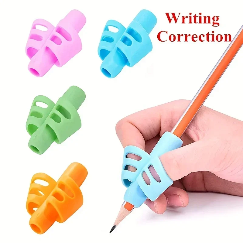 1/2 Pcs Two Finger Grip Silicone Baby Learn Writing Tool Writing Pen Writing Correction Device Children Study Supplies Gift