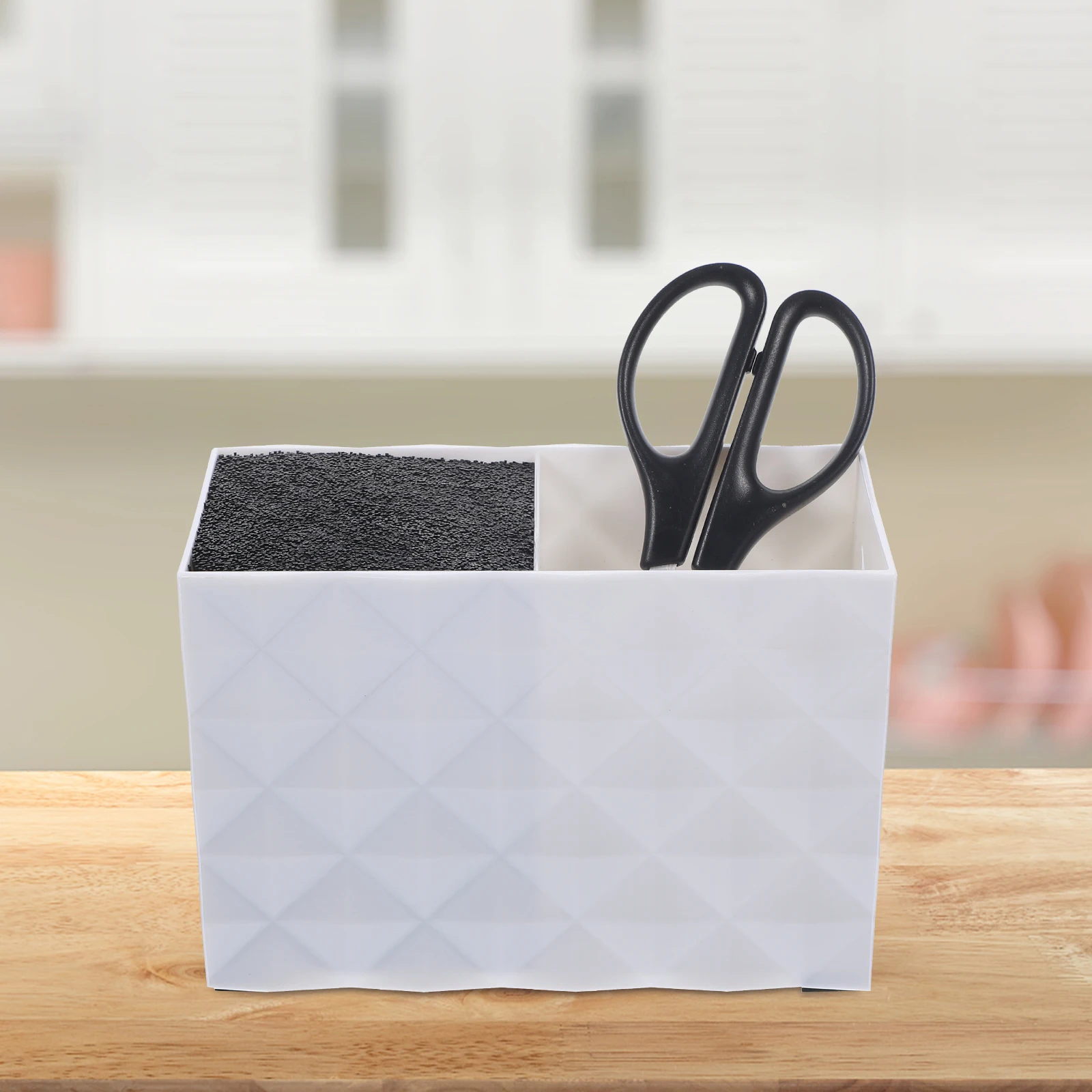 

Anti Slip Large Capacity Hair Scissors Case White Salon Tool Supplies Storage Box For Barber Shop Professional Stylists