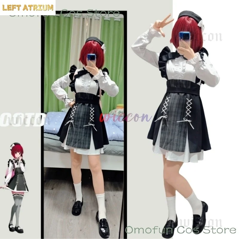 

Arima Kana Cosplay Costume Uniform Skirt Jirai Kei Lolita Beret OSHI NO KO Kana Daily Suit Halloween Party For Girls Carnival