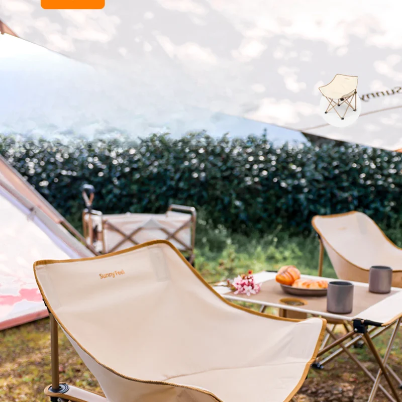 Portable Folding Camping Chair Cool Stool Exterior Garden Casting Chaise Lounges Rocking Modern Outdoor Bed Outdoor Furniture