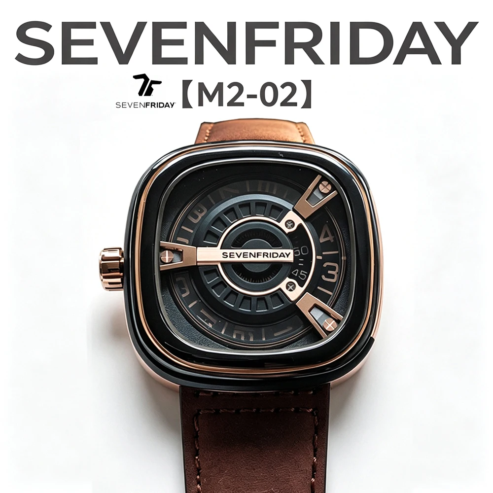 New product SEVENFRIDAY fashion men's watch M2/02 large dial automatic mechanical movement supports NFC function trend brand wat