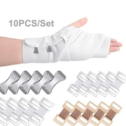 10Pcs Elastic Bandage Clips Aluminium Polyester Metal Aluminum Clip Bandage Replacement Clip Bandage Stable Support Accessories