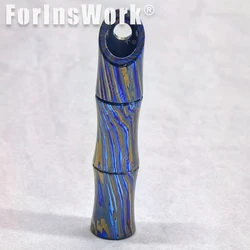 Chenyu Titanium Damascus Mechanical Bamboo Push Slider Magnetic Toys Desk DecoratÄąon Spinner Fidget