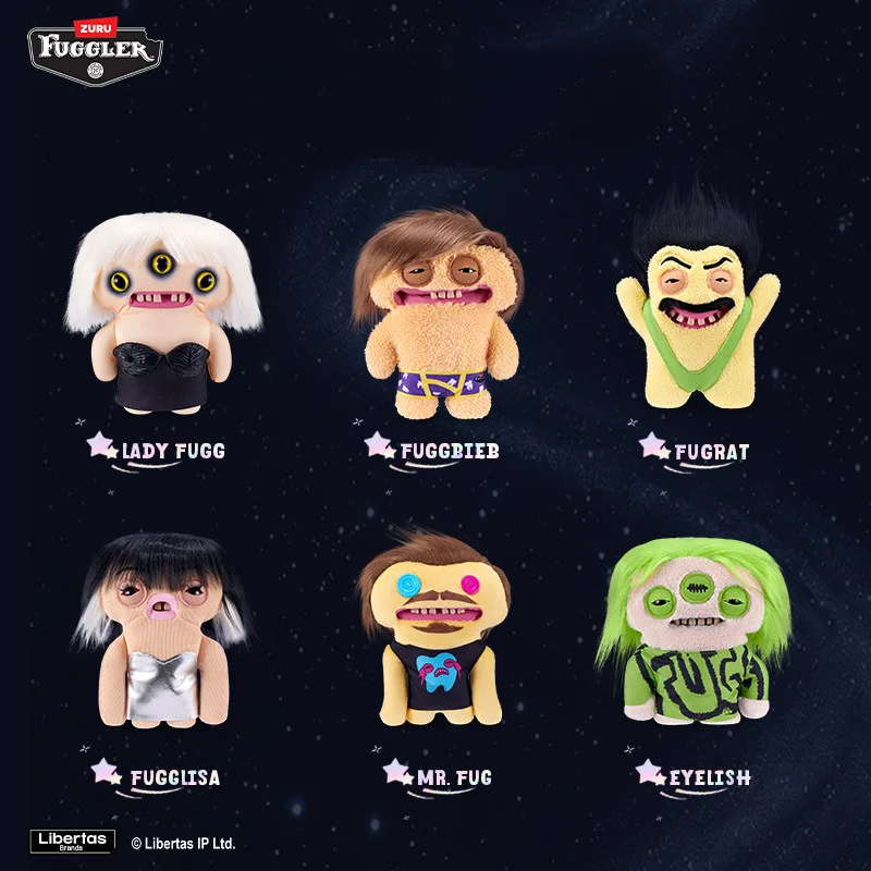 

Плюшевая игрушка Fuggler Fuggstars Series 2, 22 см, монстры-звезды Голливуда, уродливо-милые, случайный стиль, коллекционная игрушка