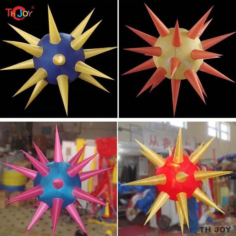 free Air shipping 1.5m 2m LED Lighting Inflatable Stars Nightclub Decoration Hanging Colorful Stars