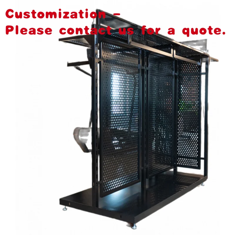 custom.Adong Boutique A39 Standalone Counter Heavy Duty Double-Sided Display Shelf Unique Style OEM Supply Available